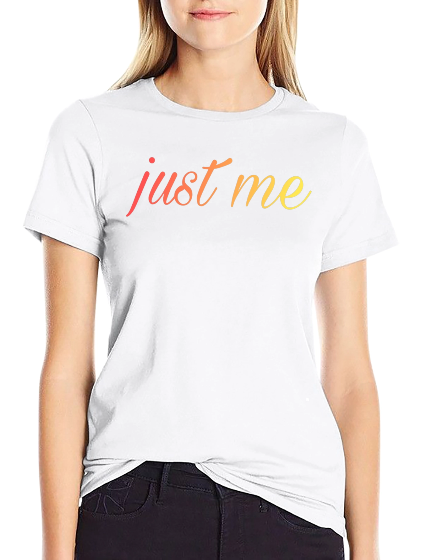 Just Me Graphic Tee - Stylish Mens Black T-Shirt