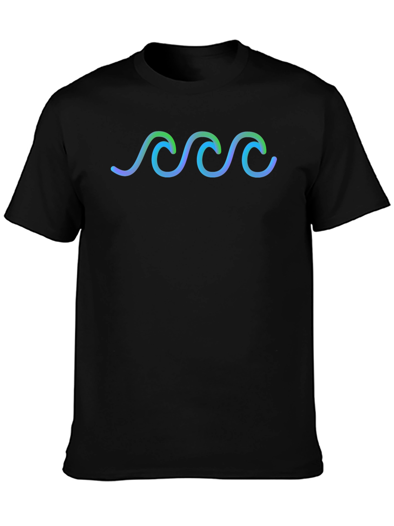Wave Pattern T-Shirt - Stylish & Comfortable