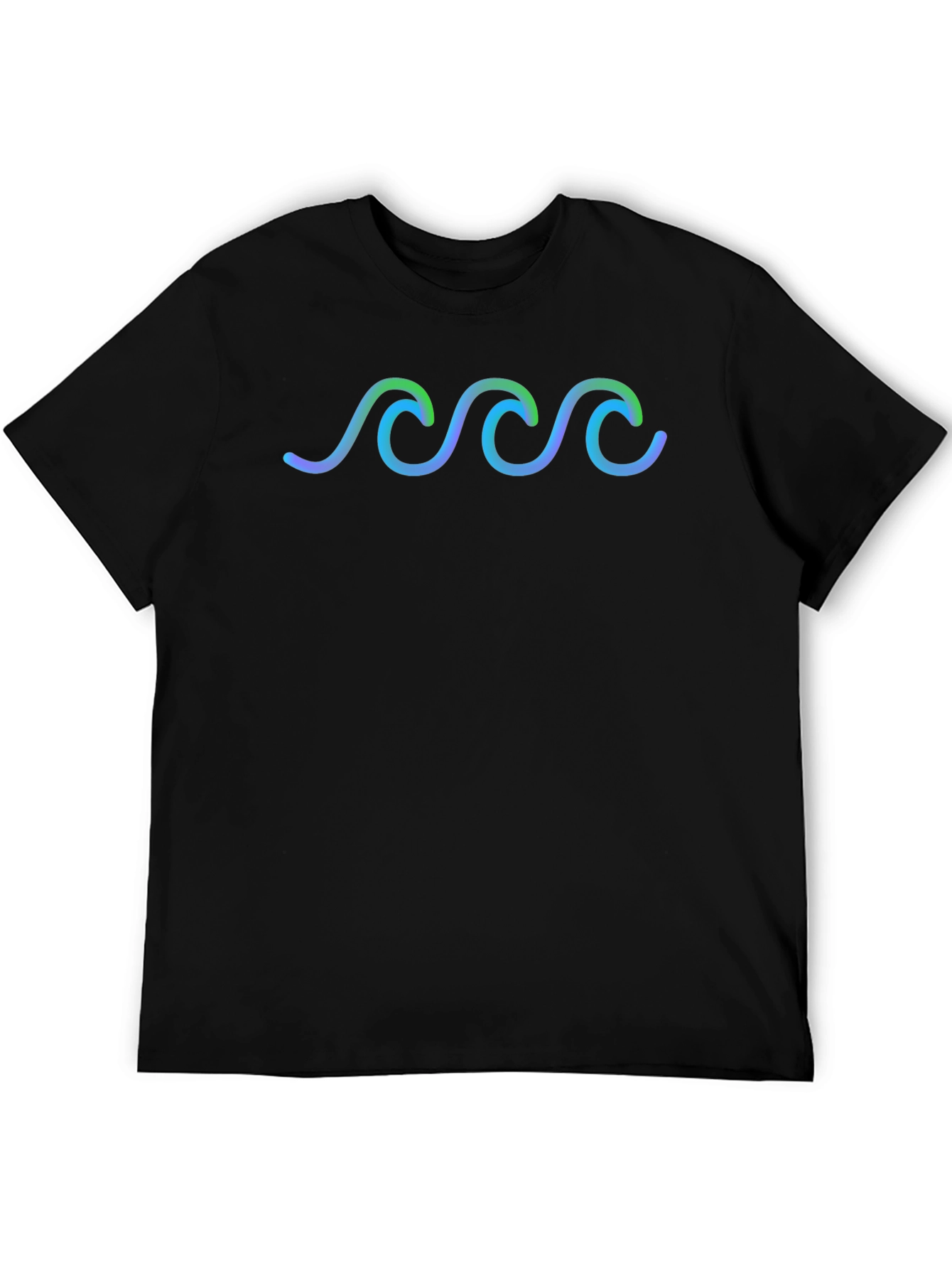 Wave Pattern T-Shirt - Stylish & Comfortable
