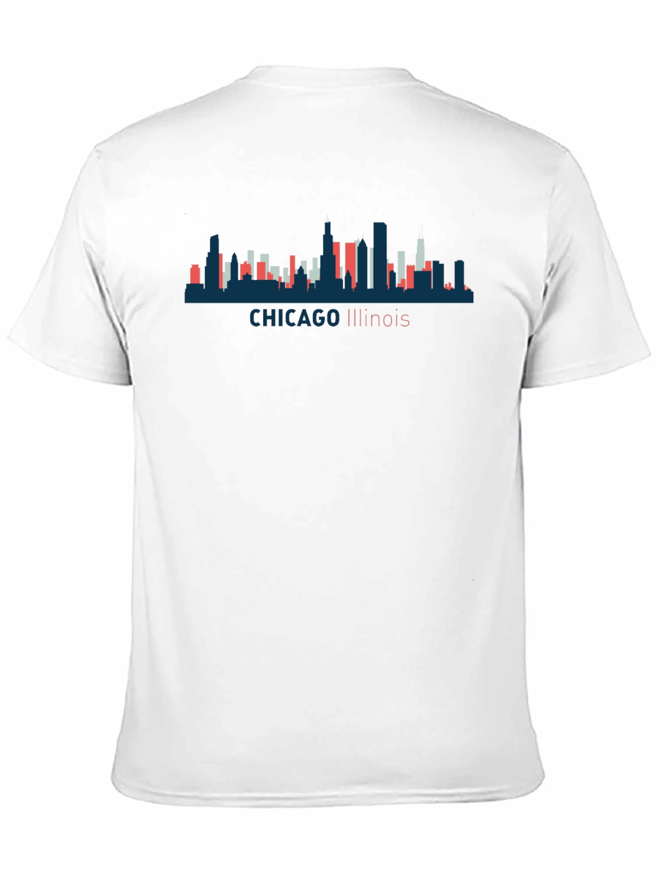 Chicago Illinois Skyline Graphic Tee - Unisex Black T-Shirt