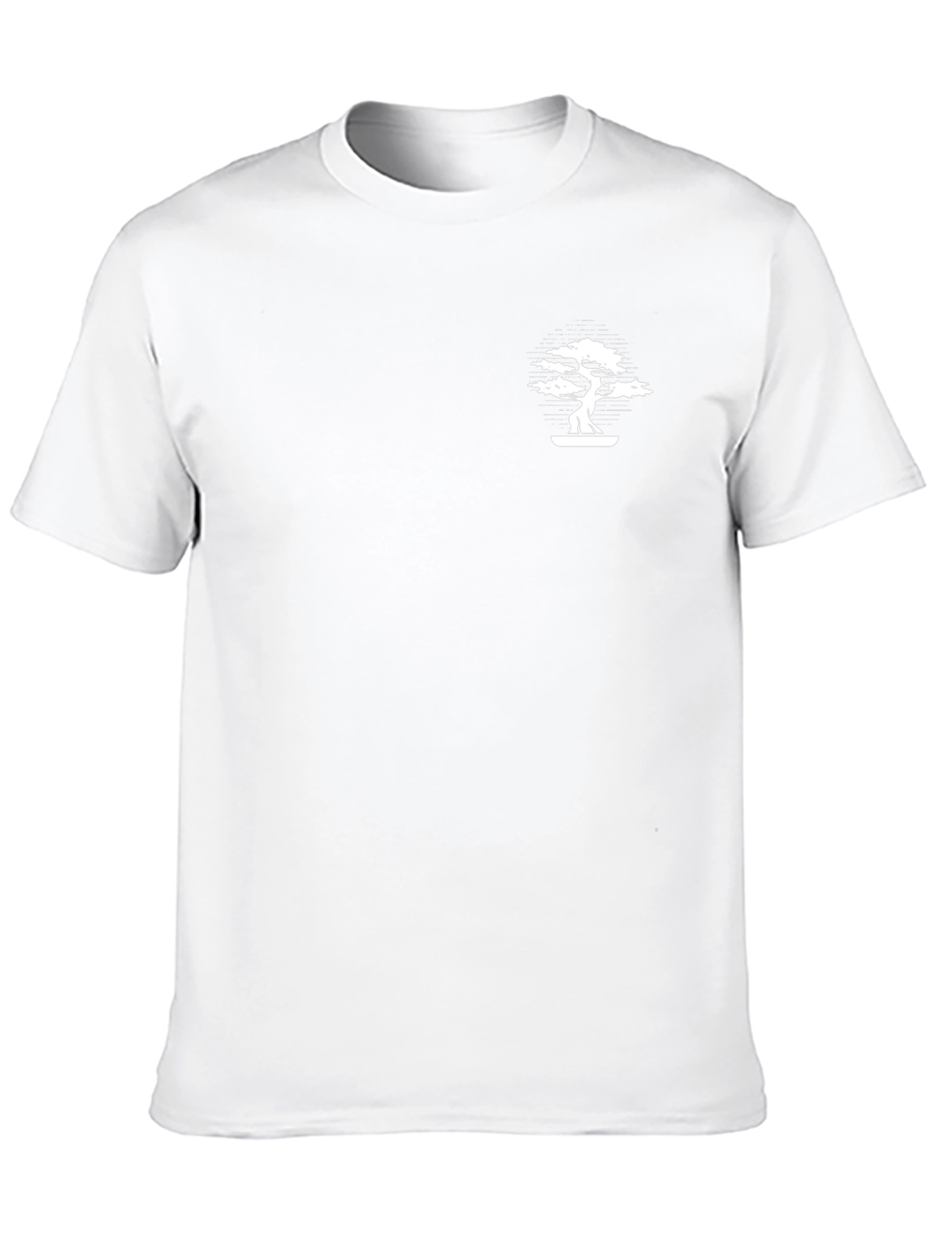 Mens Black Bonsai Tree Graphic T-Shirt