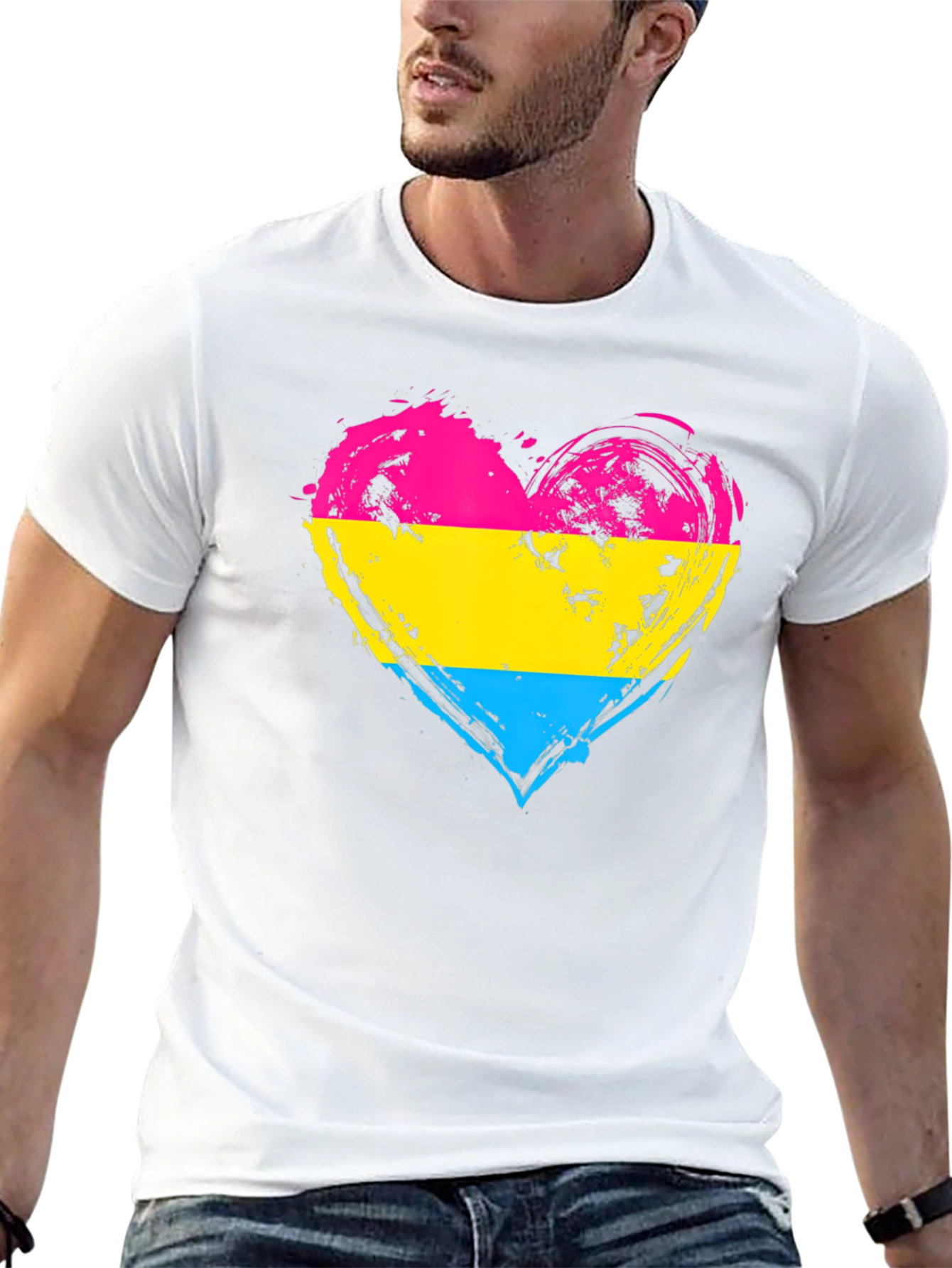 Pansexual Pride Heart T-Shirt