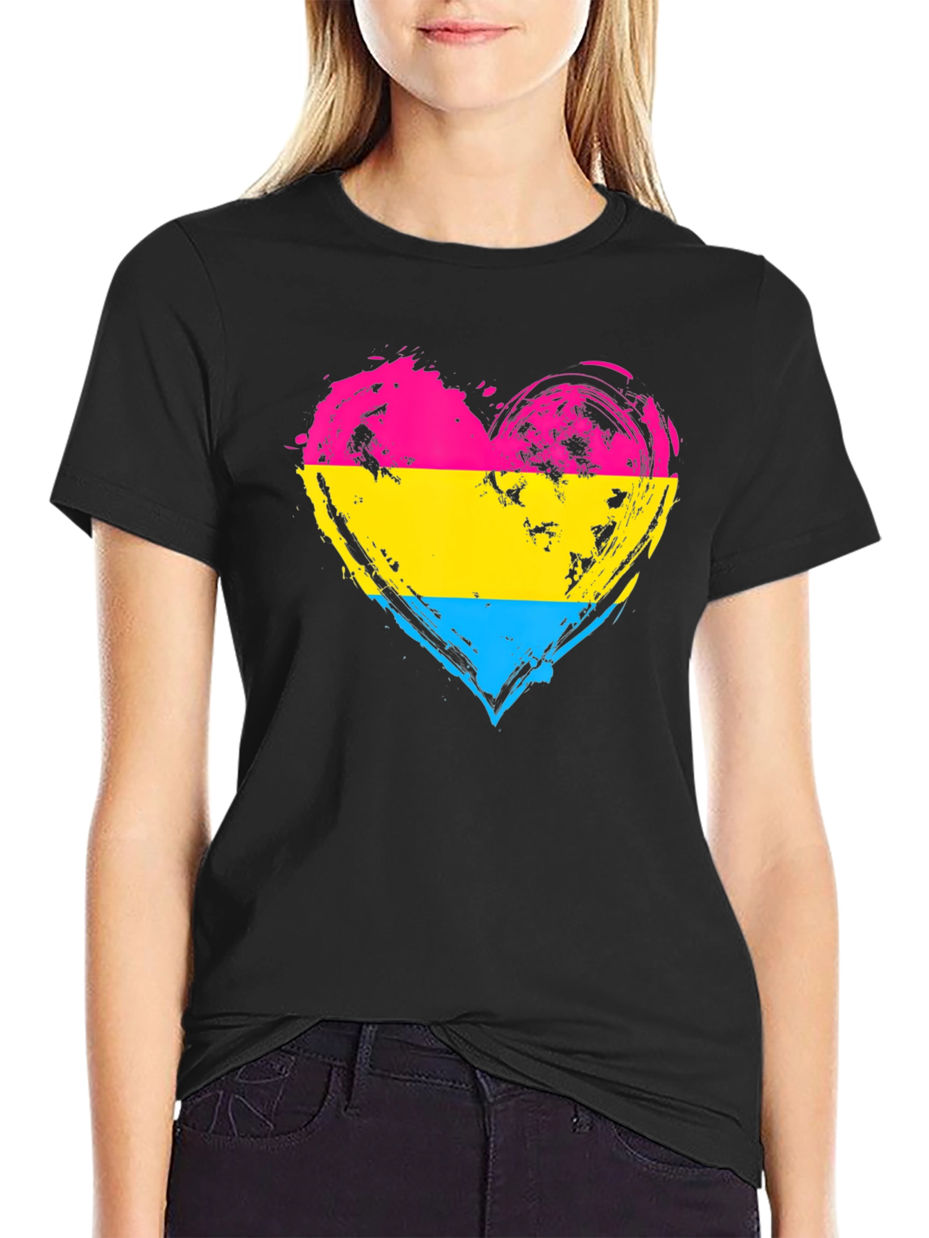 Pansexual Pride Heart T-Shirt