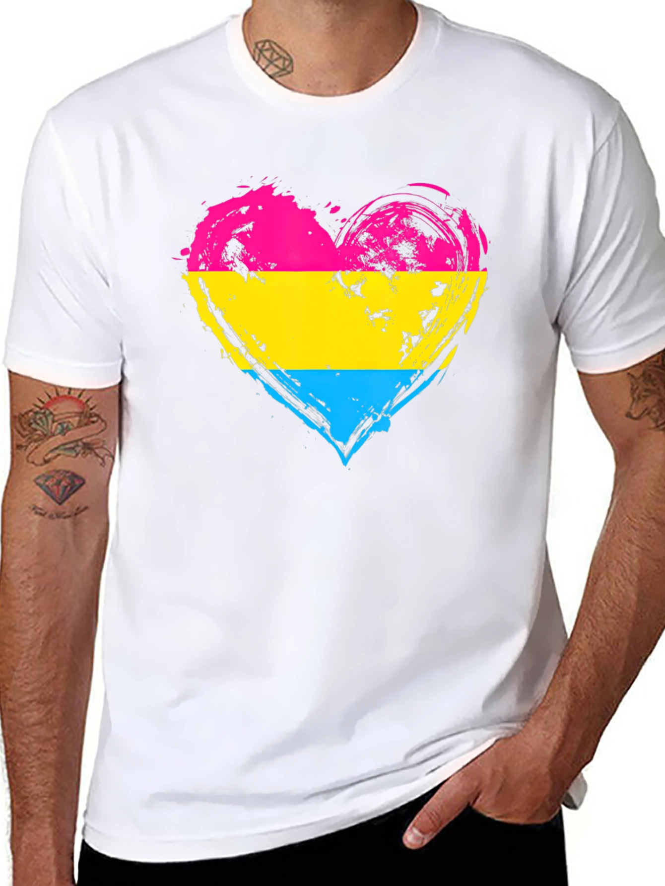Pansexual Pride Heart T-Shirt