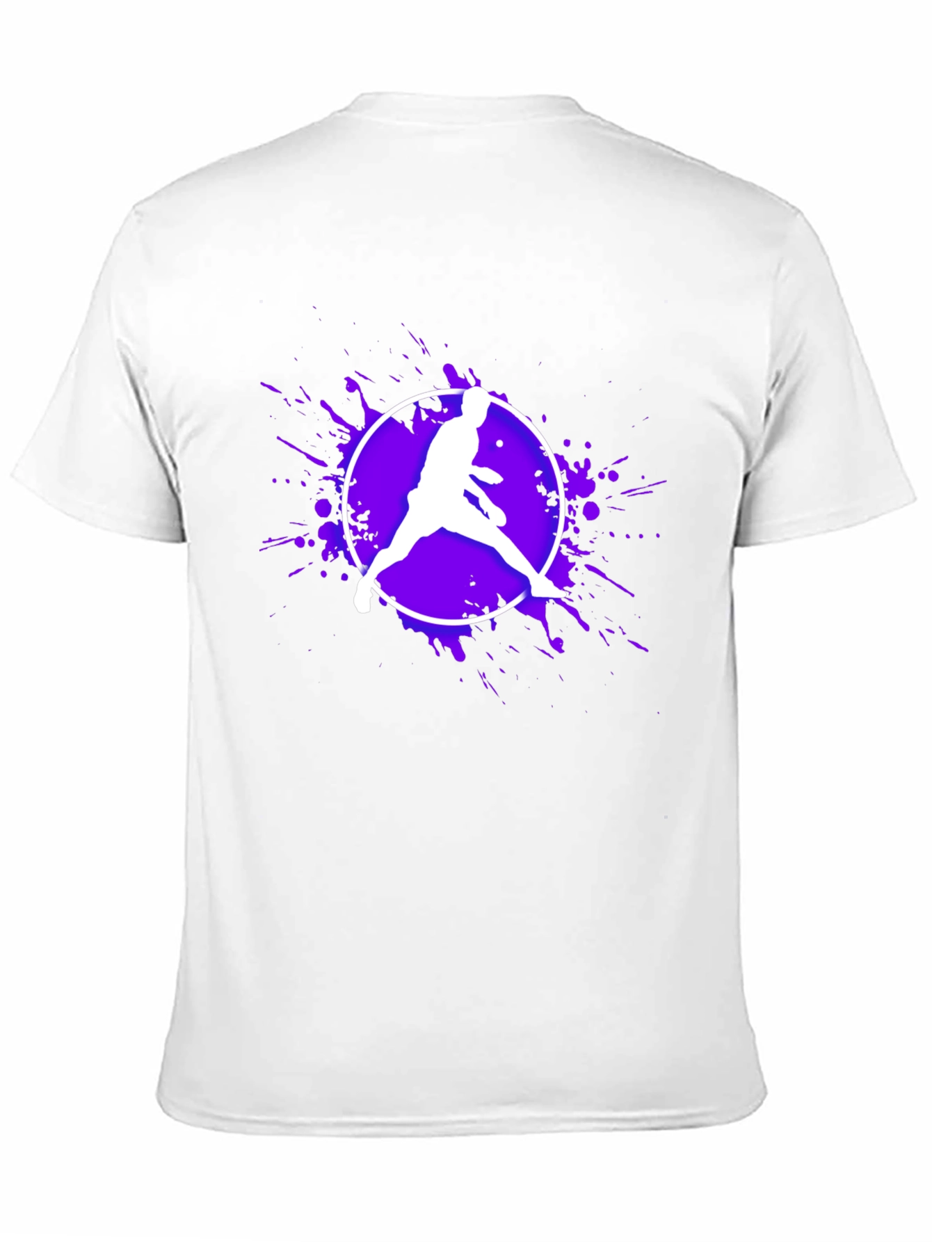 Black Tennis Player Graphic T-Shirt