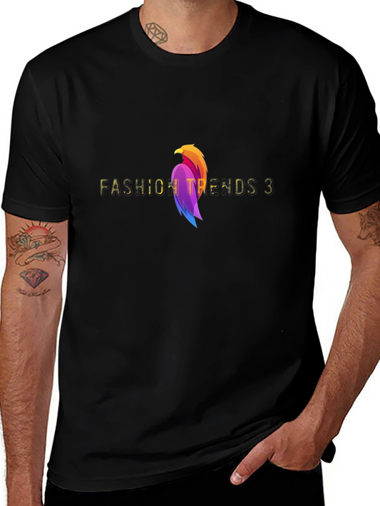 Fashion Trends 3 Graphic Tee - Stylish Black T-Shirt