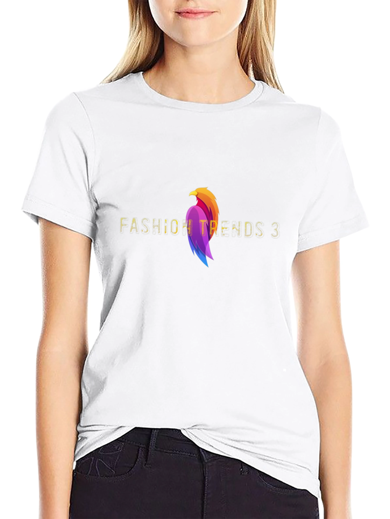 Fashion Trends 3 Graphic Tee - Stylish Black T-Shirt