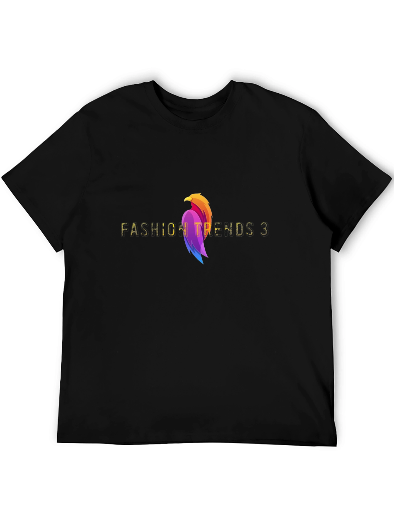 Fashion Trends 3 Graphic Tee - Stylish Black T-Shirt