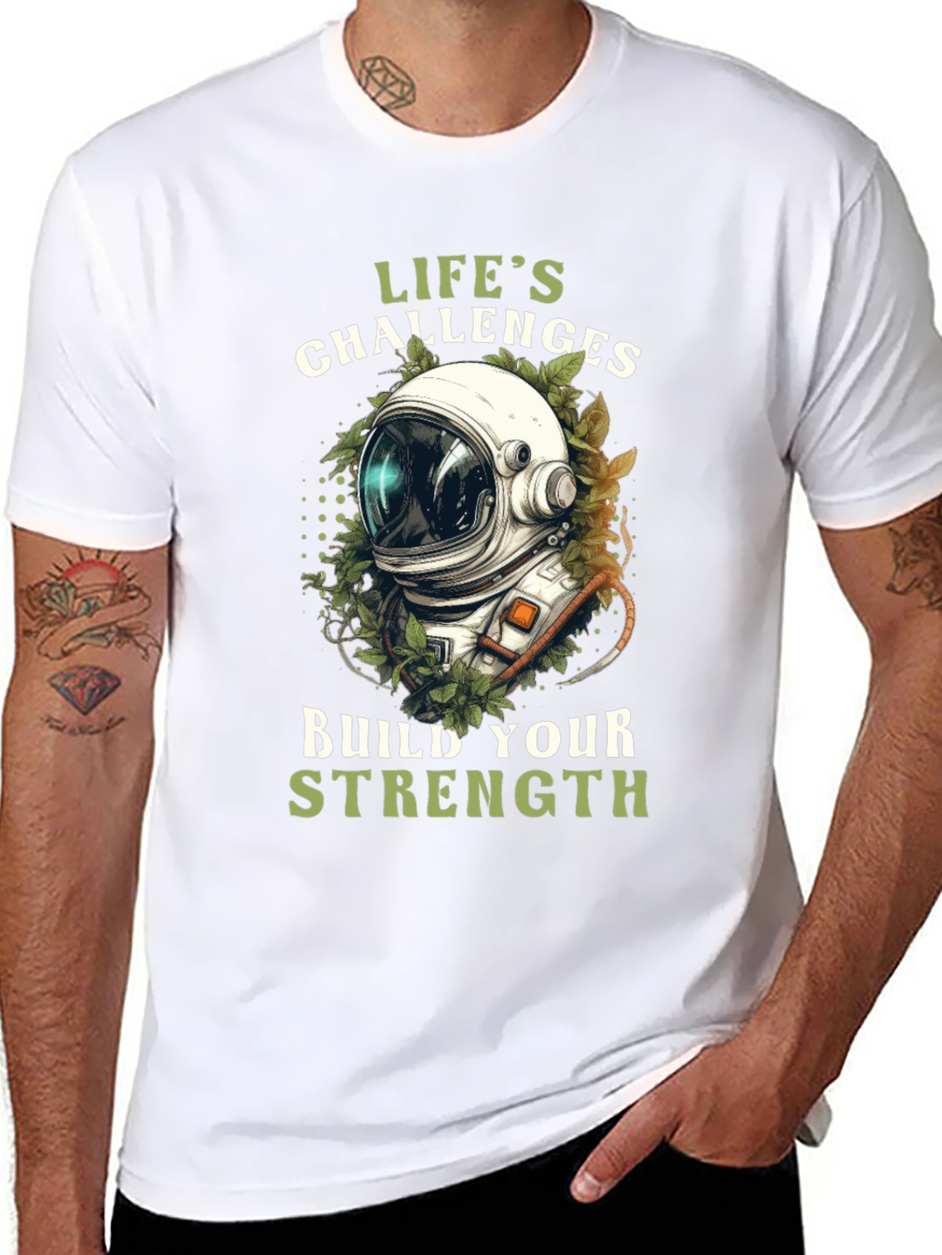 Lifes Challenges Astronaut Graphic Tee