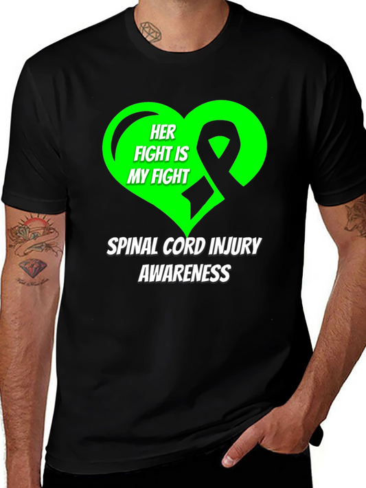 Spinal Cord Injury Awareness Tee - Her Fight Is My Fight