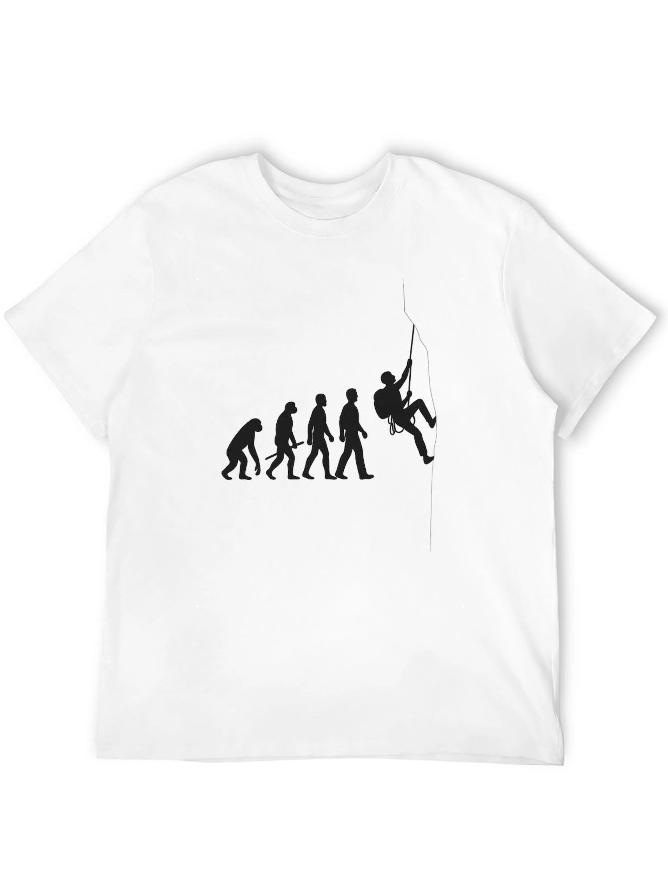Evolution of Climbing Black T-Shirt