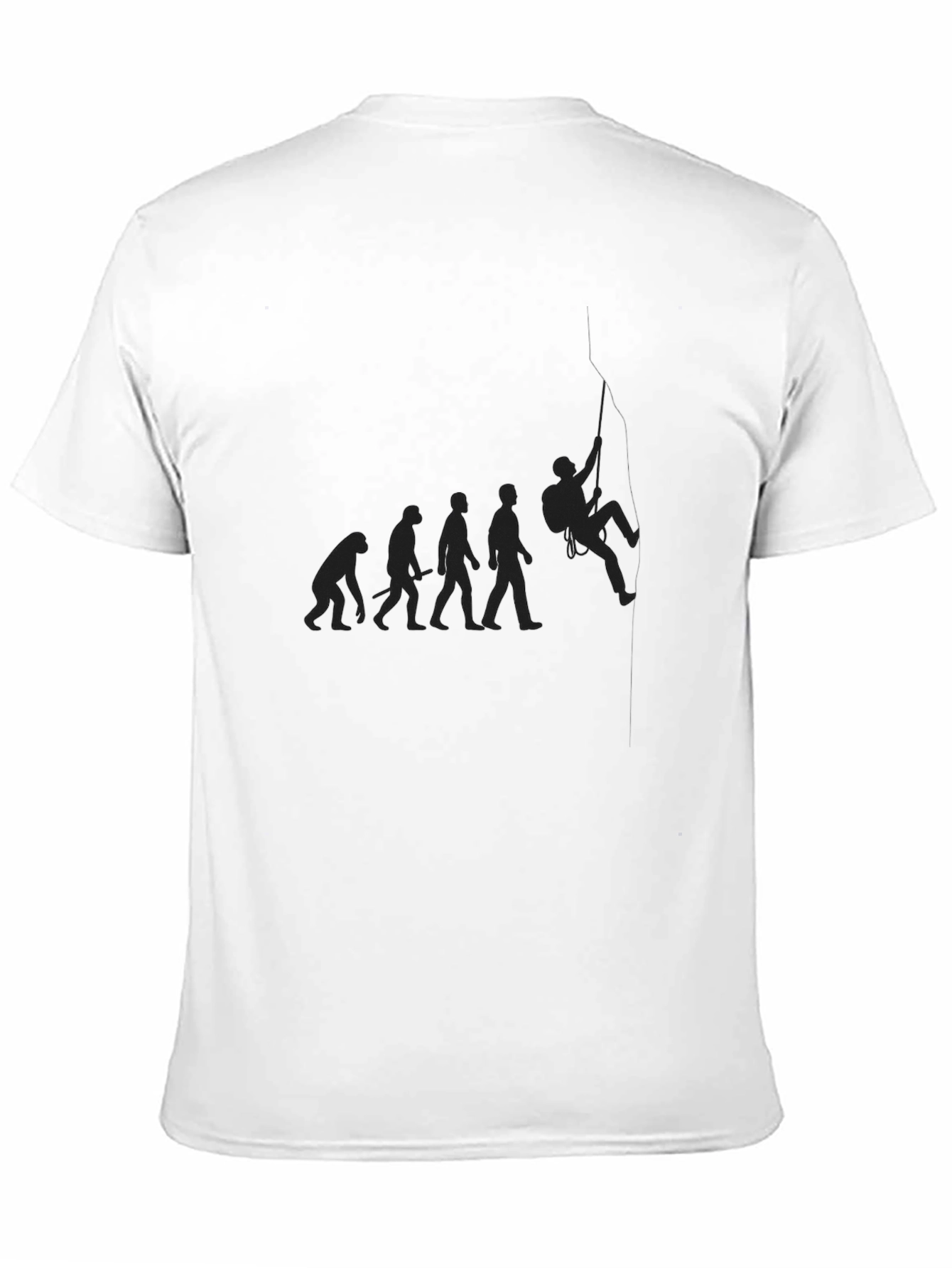 Evolution of Climbing Black T-Shirt