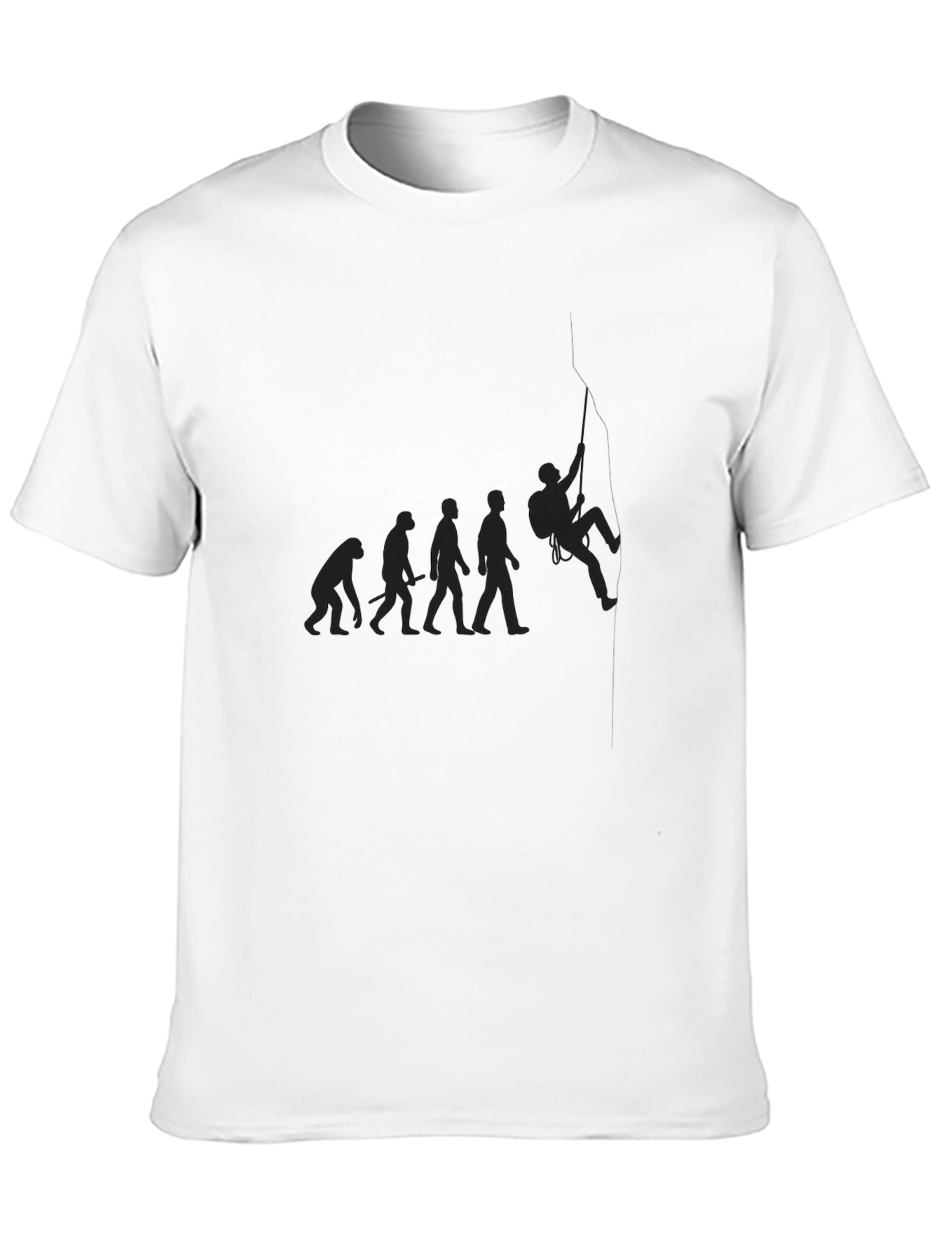 Evolution of Climbing Black T-Shirt