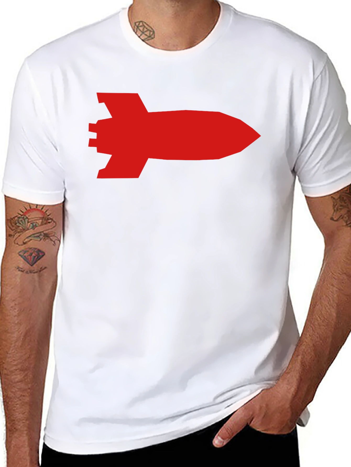 Red Rocket T-Shirt - Blast Off in Style!