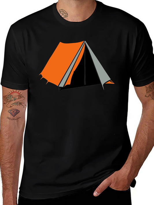 Camping Tent Graphic Tee - Outdoor Adventure Shirt