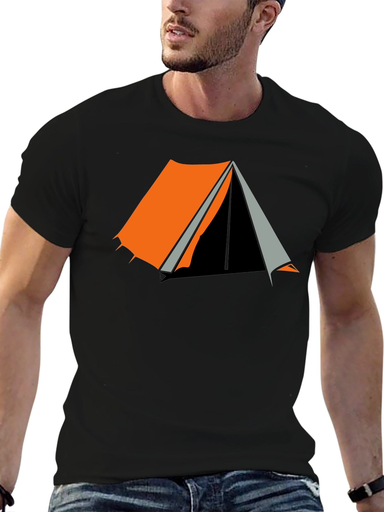 Camping Tent Graphic Tee - Outdoor Adventure Shirt