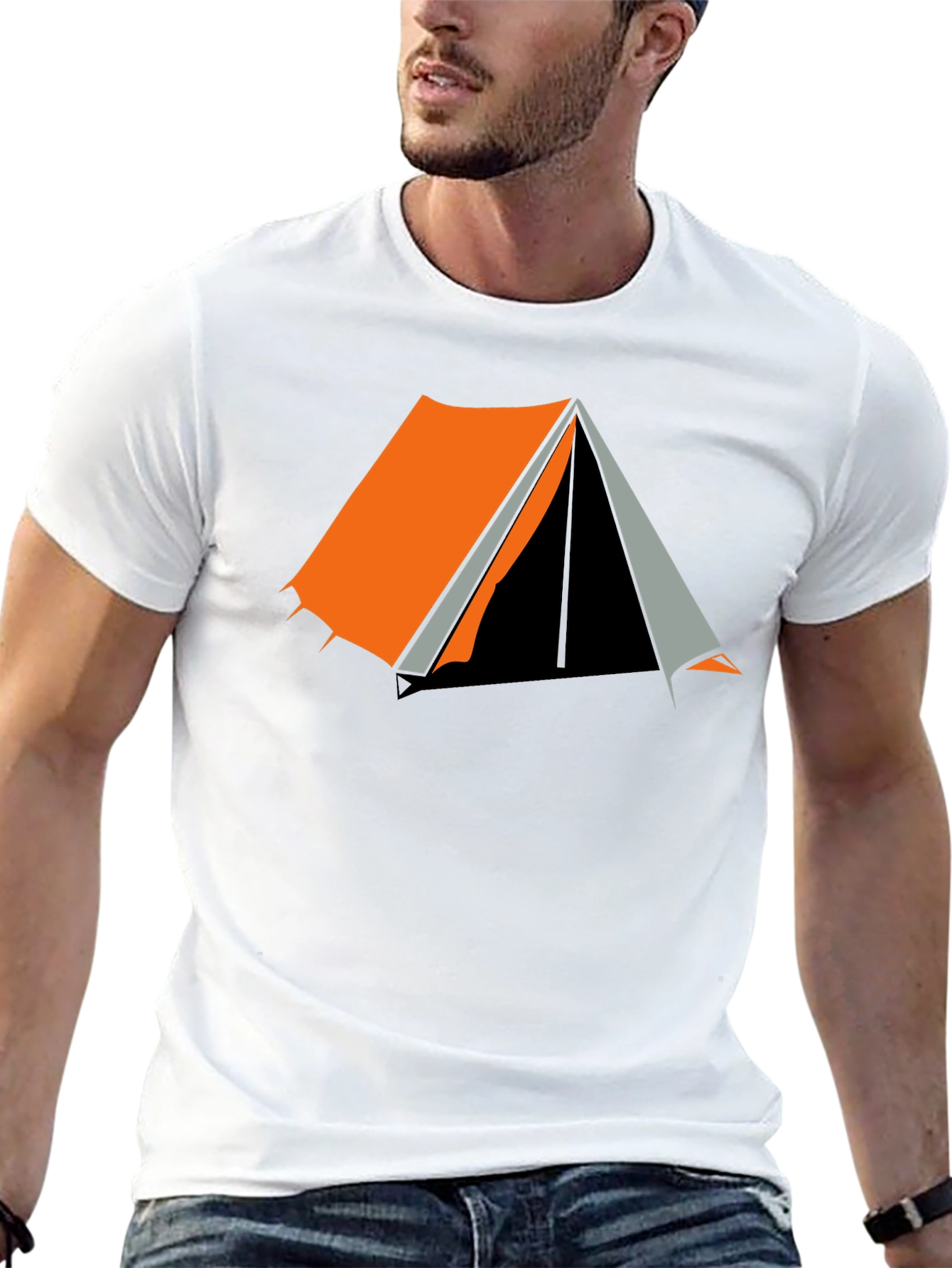 Camping Tent Graphic Tee - Outdoor Adventure Shirt