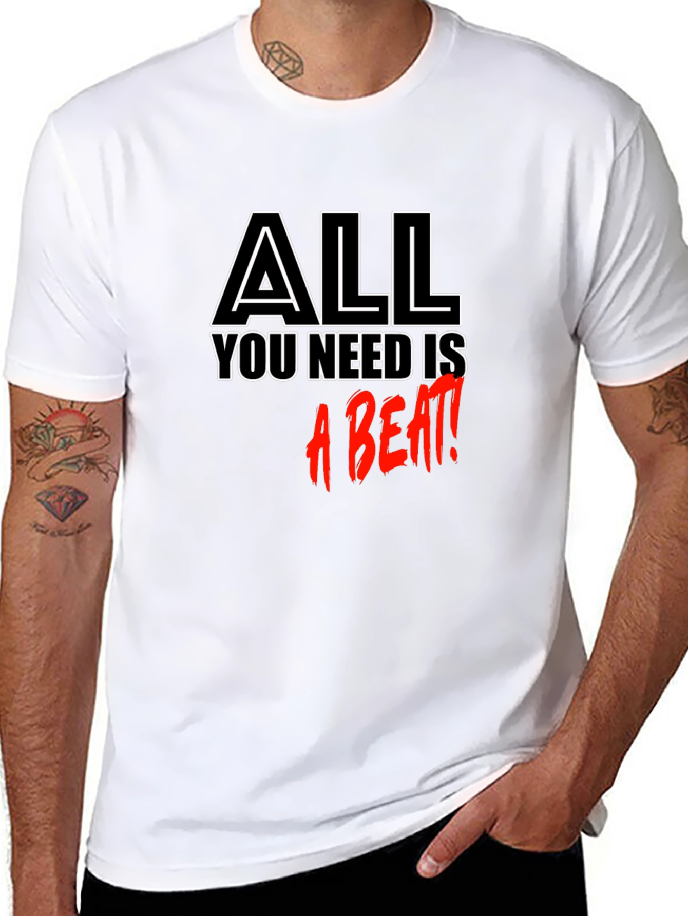 All You Need is a Beat Black T-Shirt