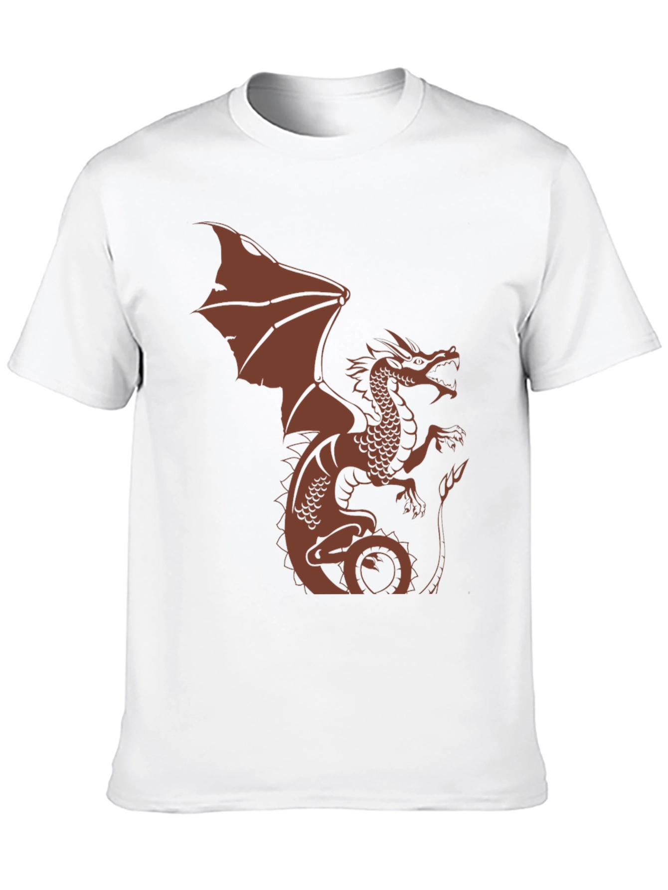 Dragon Graphic Tee - Black Cotton Blend