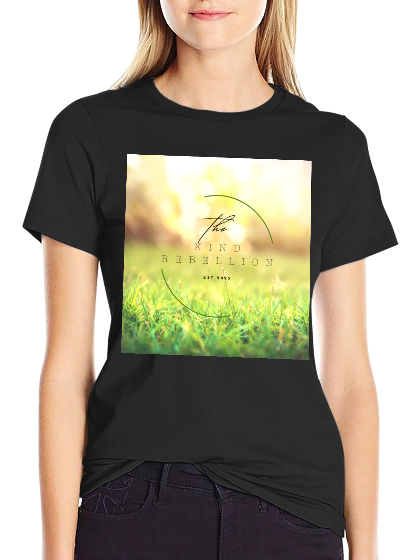 The Kind Rebellion Black T-Shirt - Stylish Casual Wear