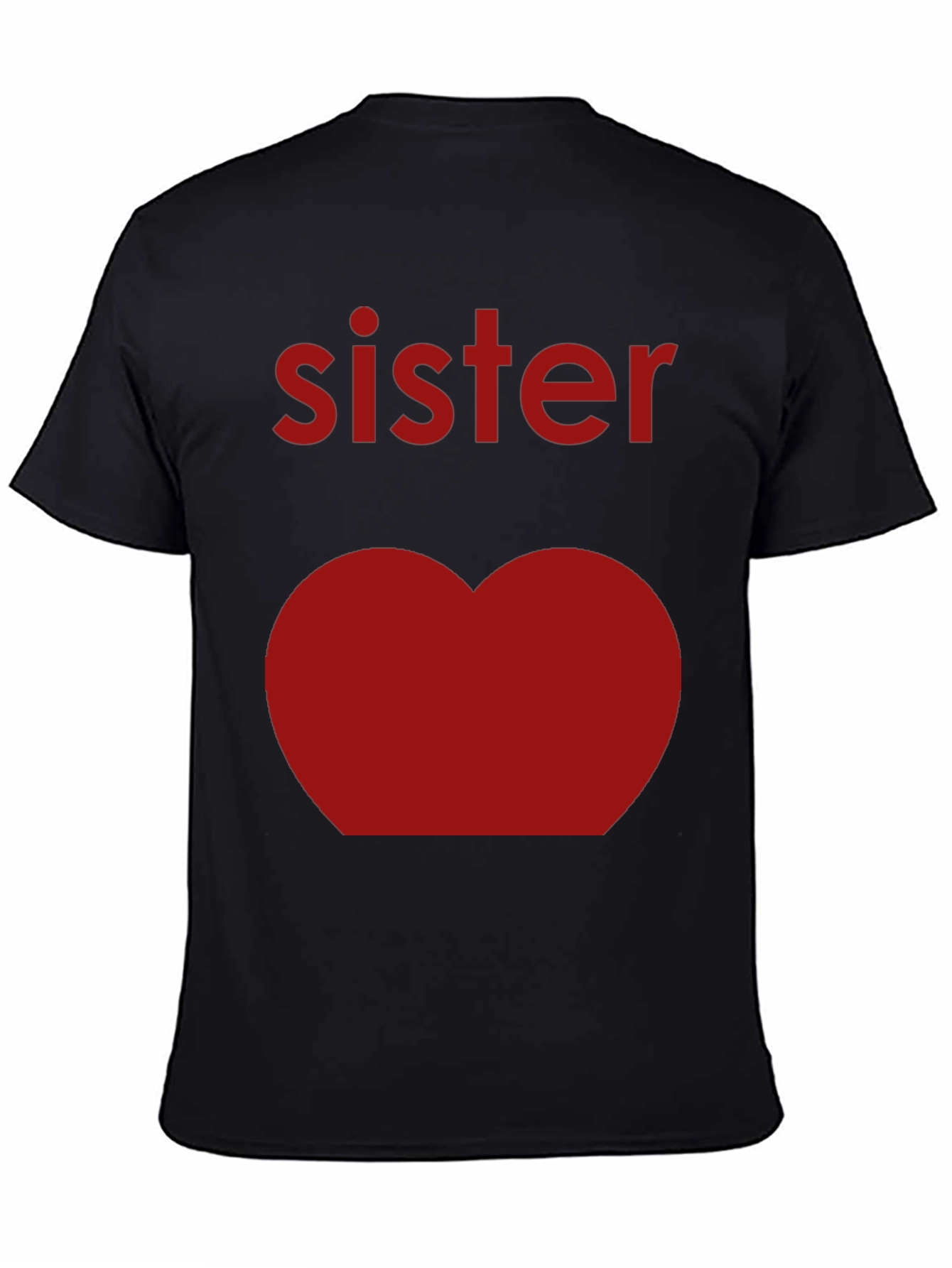Sister Heart Matching T-Shirt - Cute Family Tee