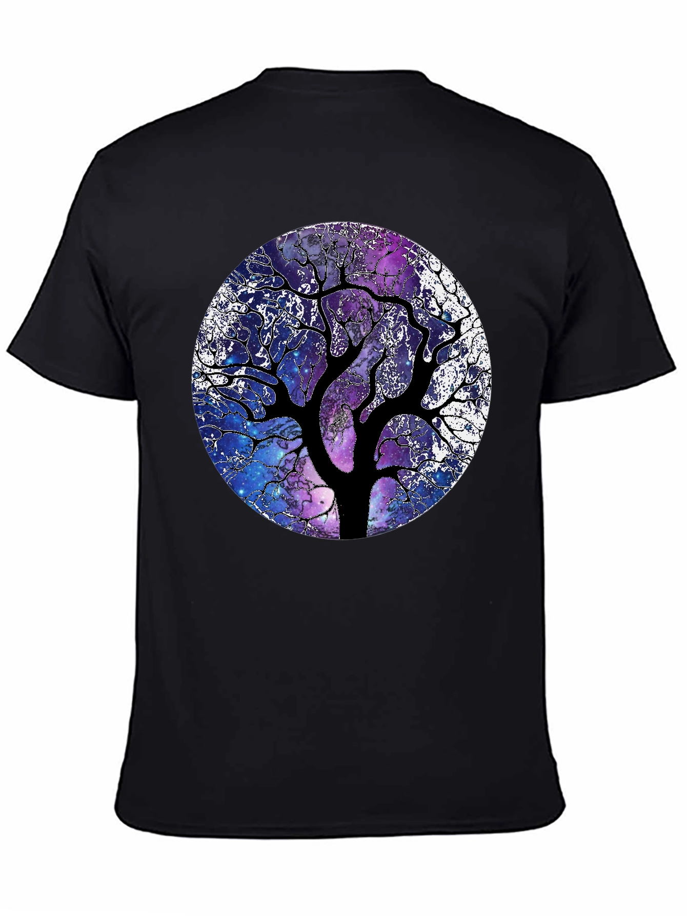 Galaxy Tree Graphic Tee - Unique Space Design