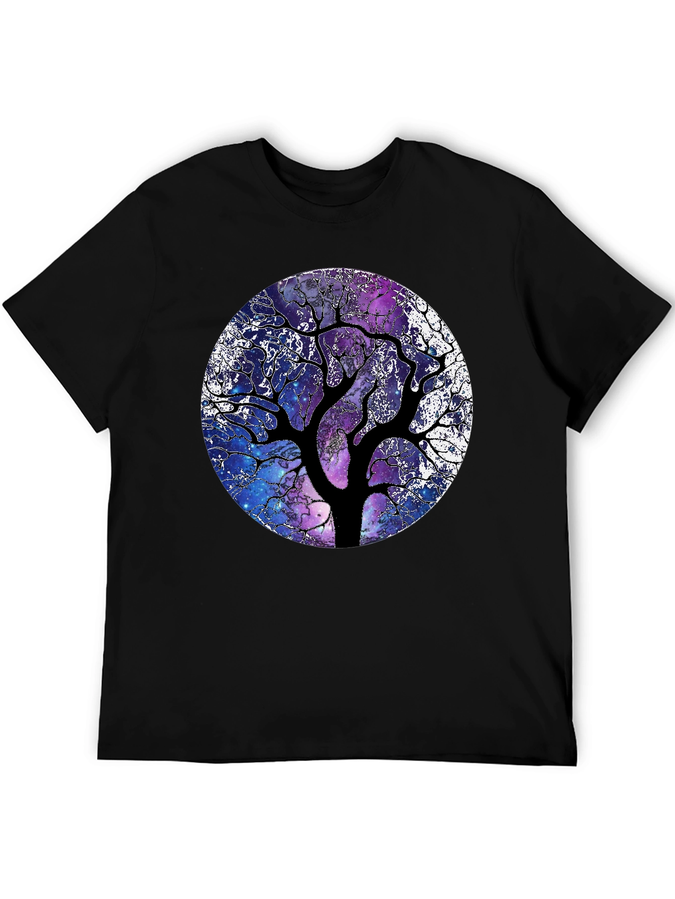 Galaxy Tree Graphic Tee - Unique Space Design
