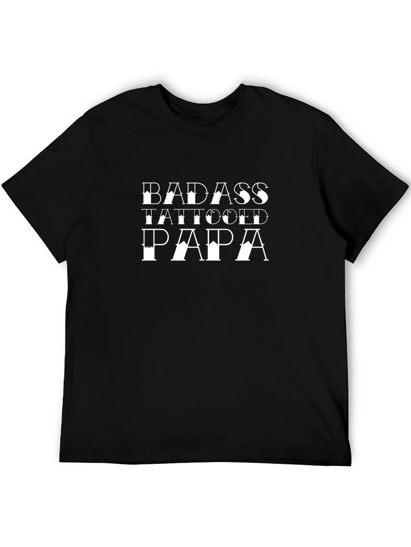 Badass Tattooed Papa T-Shirt
