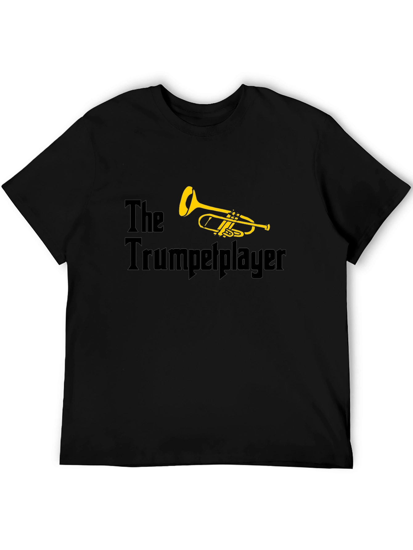 The Trumpet Player Black T-Shirt