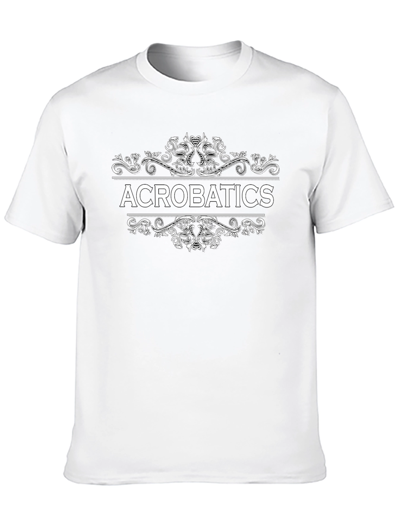 Acrobatics Graphic Tee - Black Cotton T-Shirt