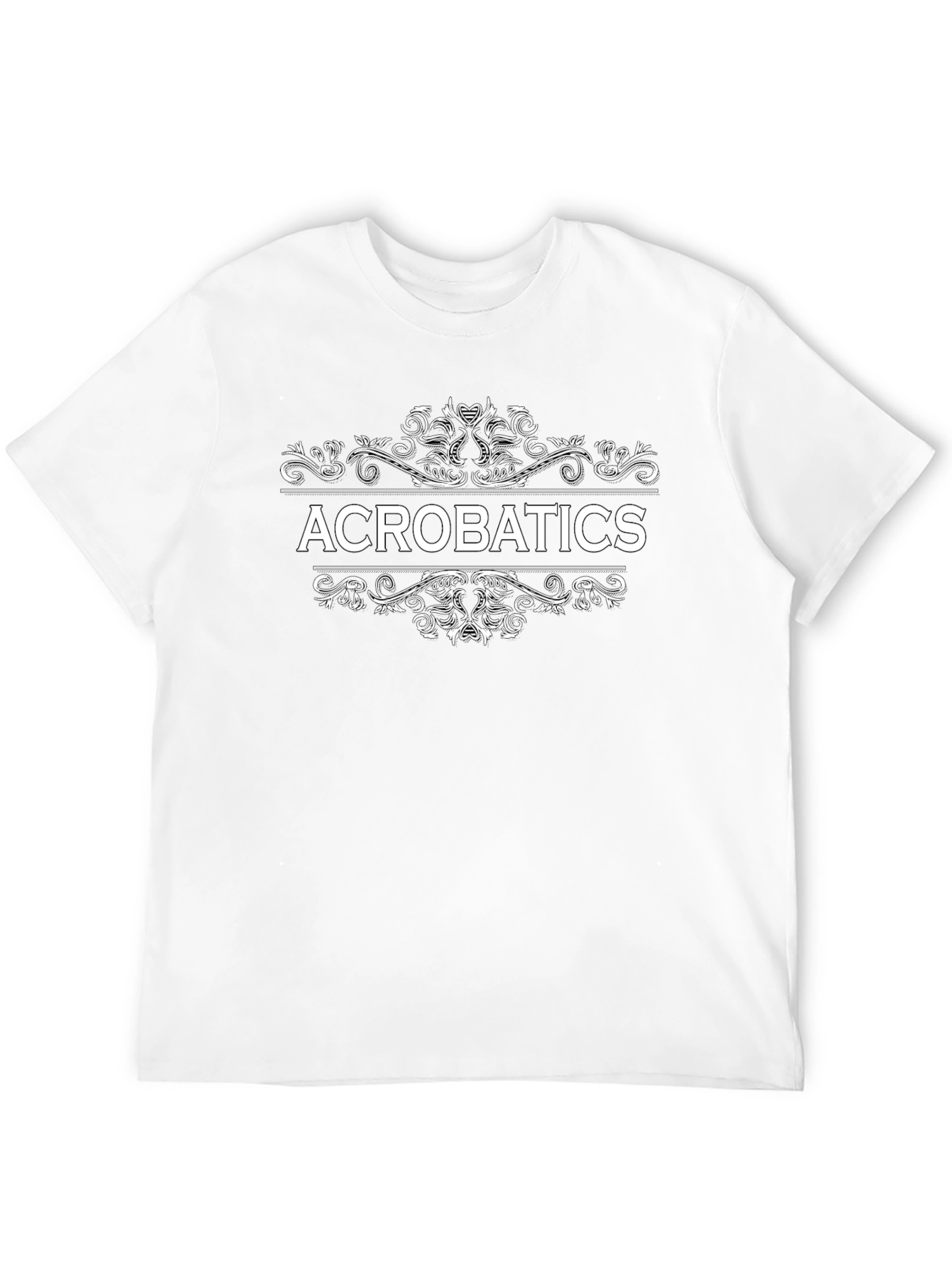 Acrobatics Graphic Tee - Black Cotton T-Shirt