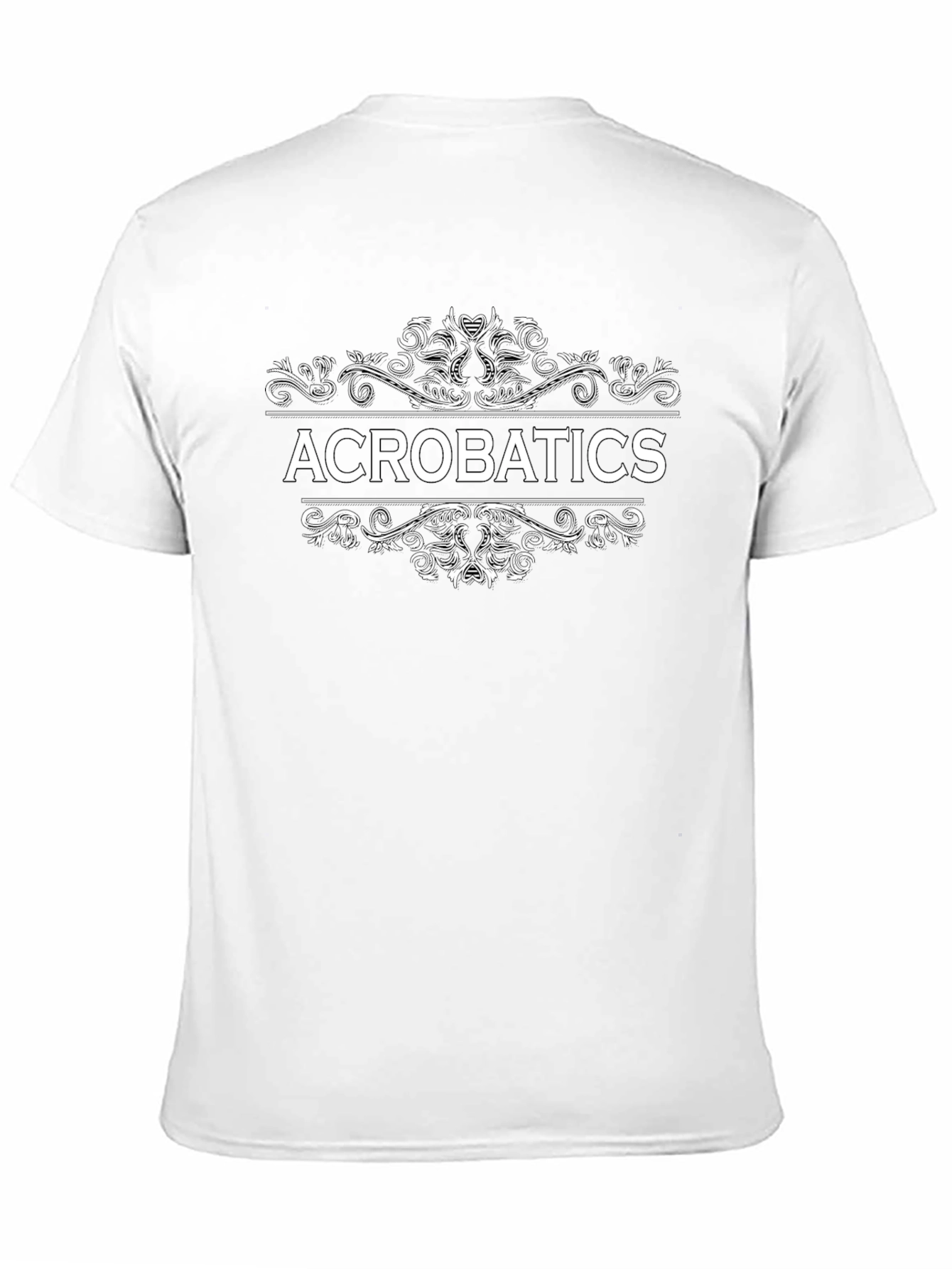 Acrobatics Graphic Tee - Black Cotton T-Shirt