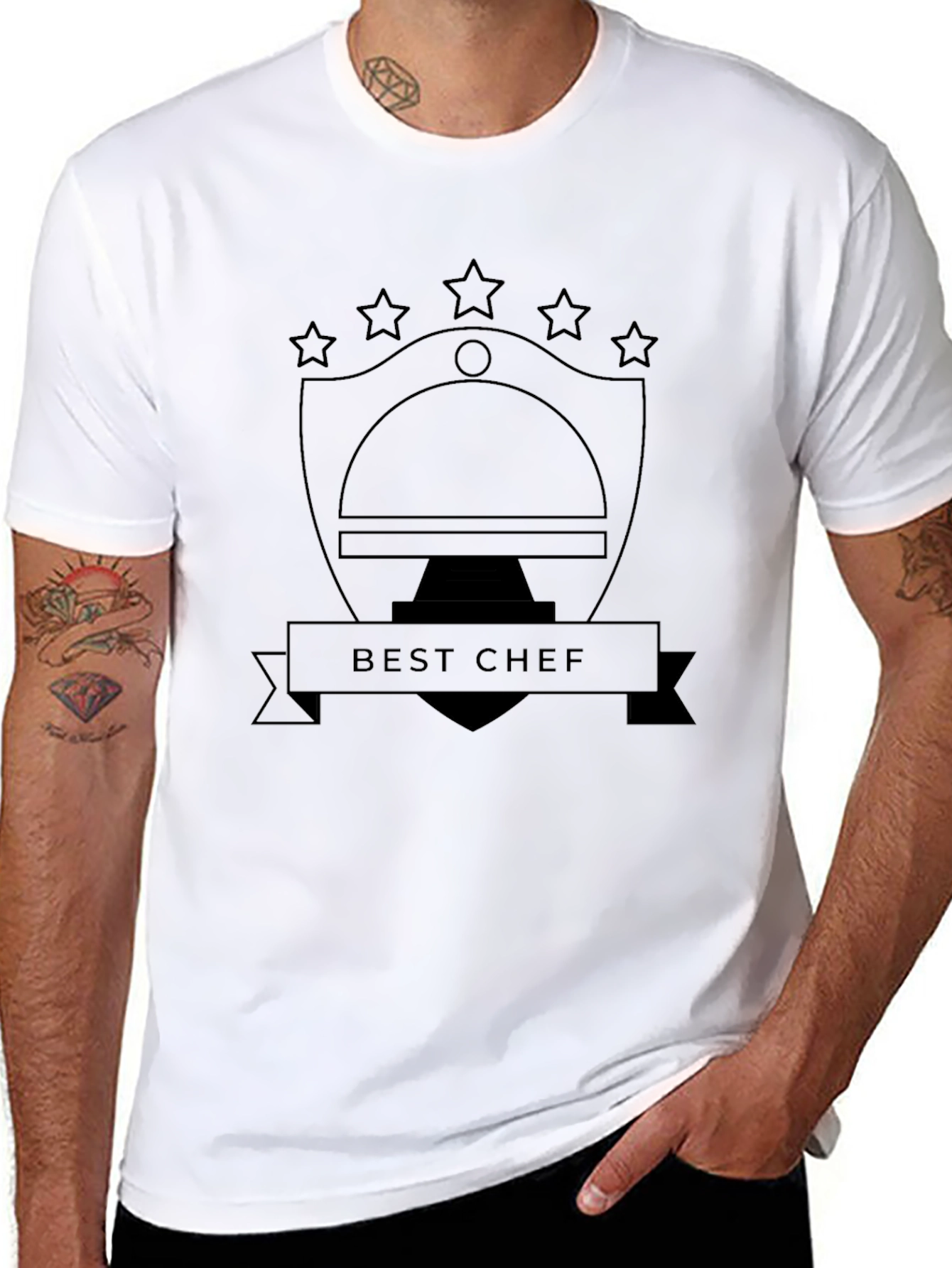 Best Chef Graphic Black T-Shirt