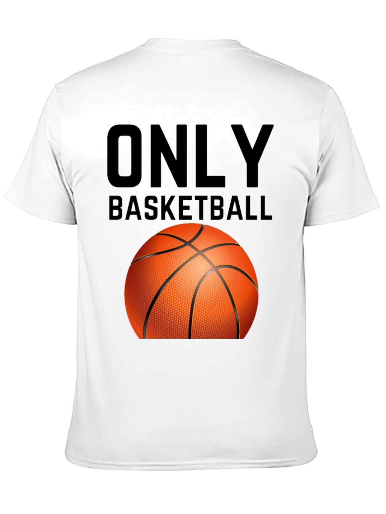 Only Basketball Graphic Tee - Black Cotton T-Shirt