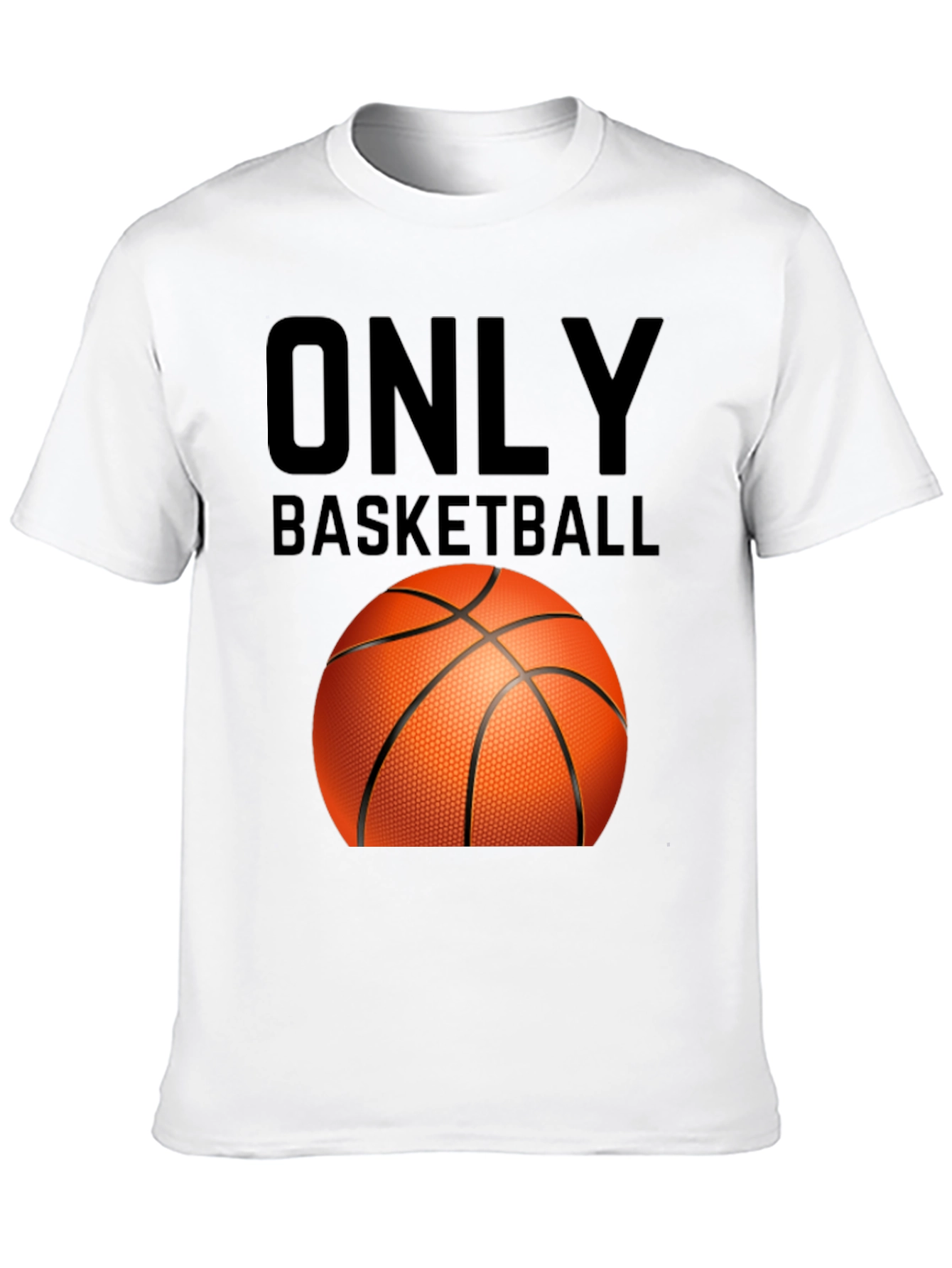 Only Basketball Graphic Tee - Black Cotton T-Shirt
