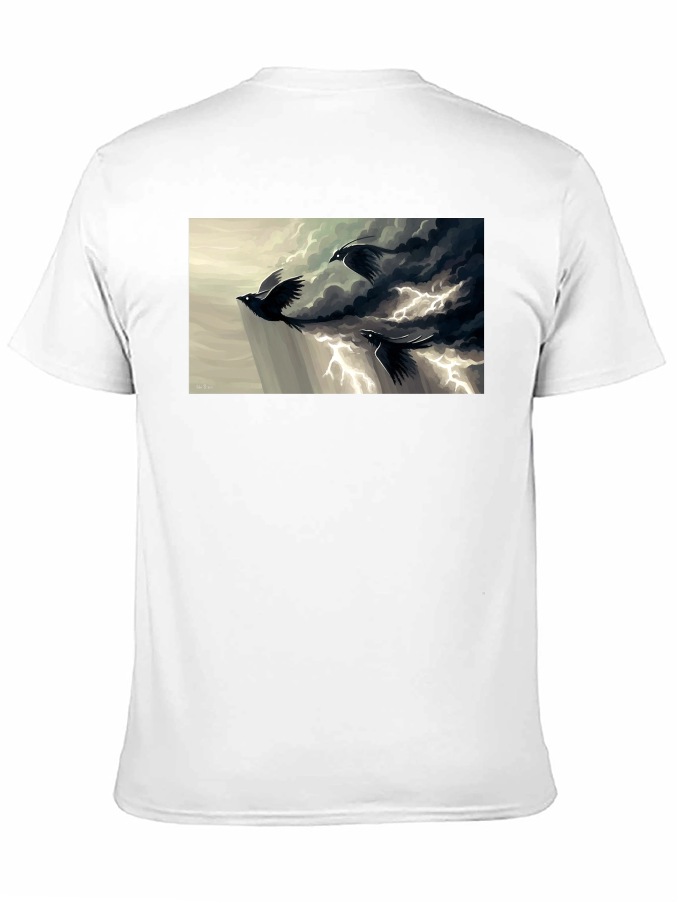 Raven Lightning Black T-Shirt