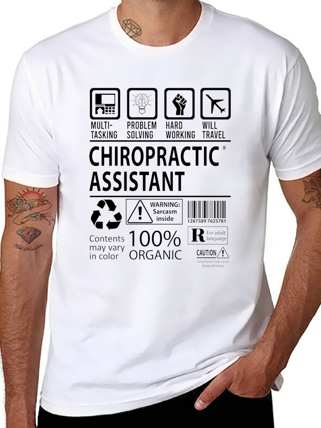 Chiropractic Assistant 100% Organic T-Shirt