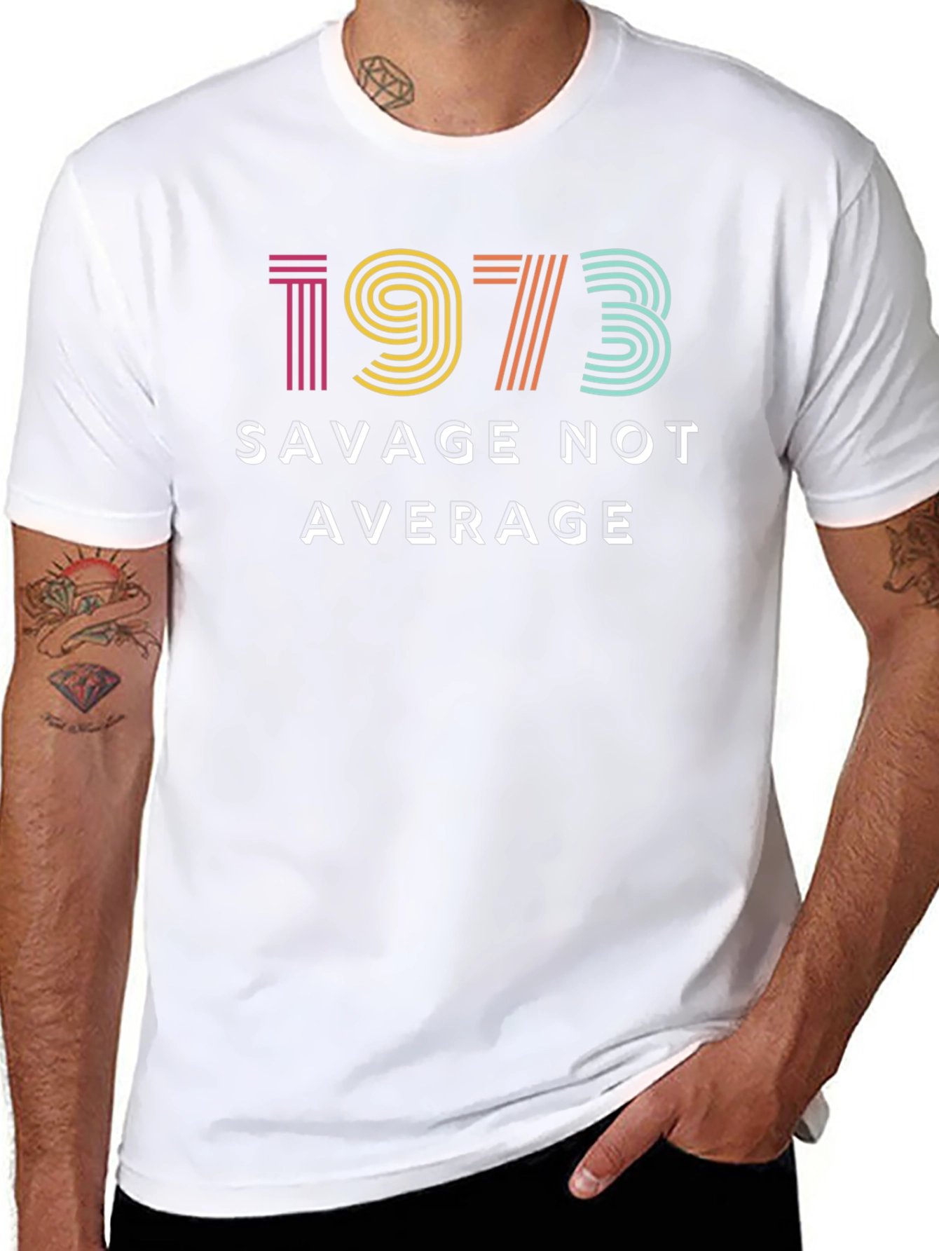 Savage Not Average 1973 Graphic Tee