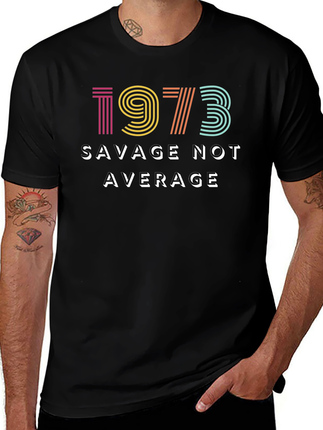Savage Not Average 1973 Graphic Tee