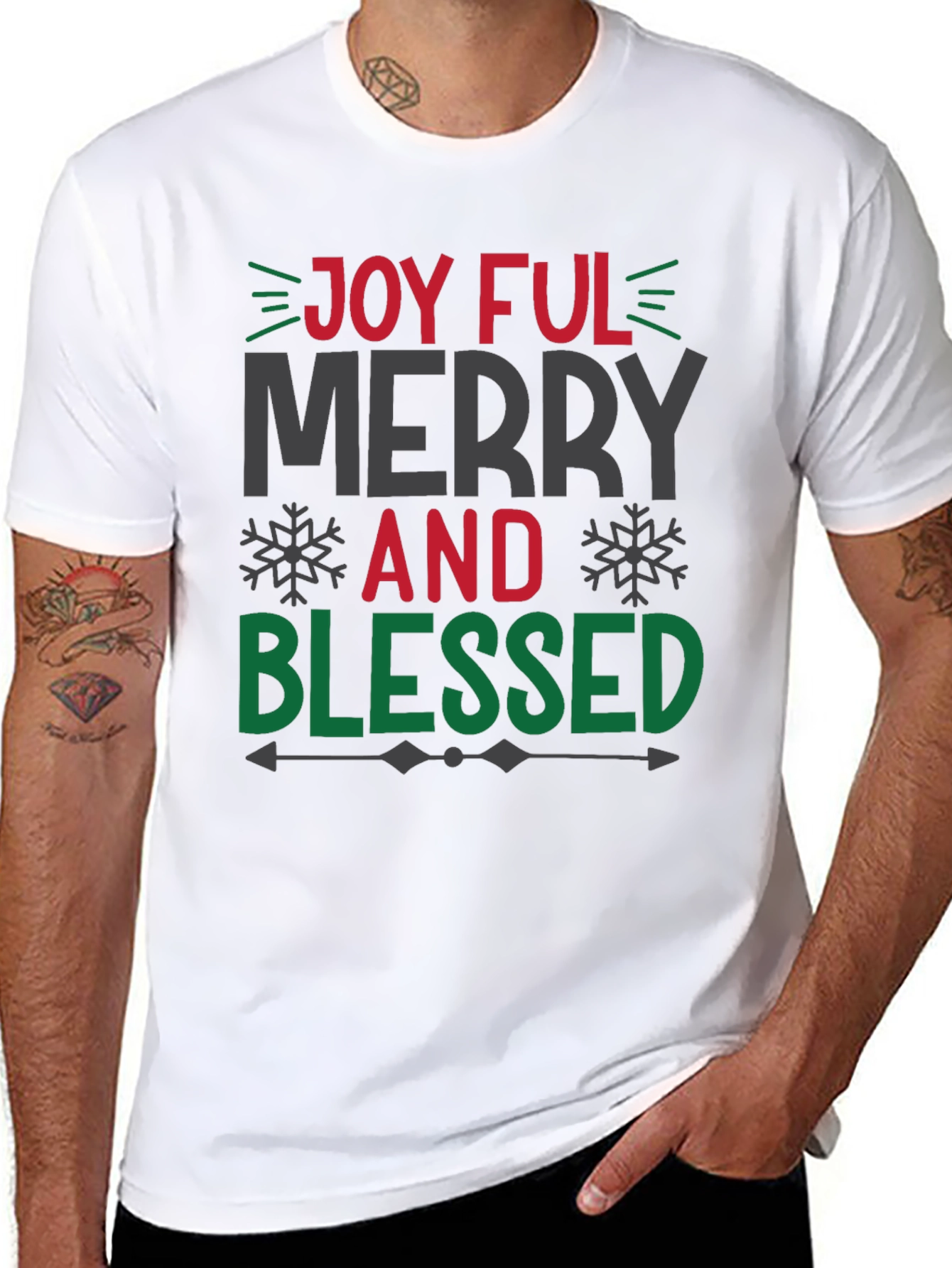 Joyful Merry & Blessed Holiday T-Shirt