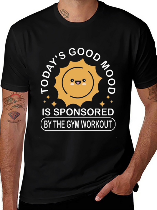 Funny Gym Workout T-Shirt - Good Mood Sponsor