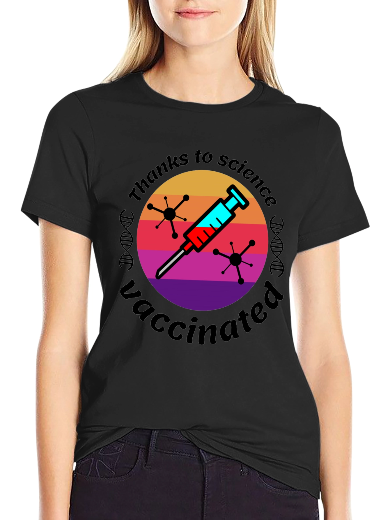 Thanks to Science Vaccinated Graphic Tee