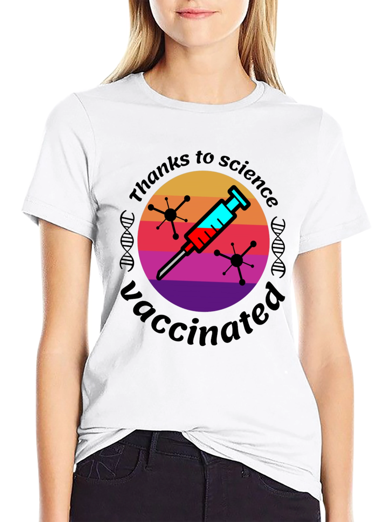 Thanks to Science Vaccinated Graphic Tee