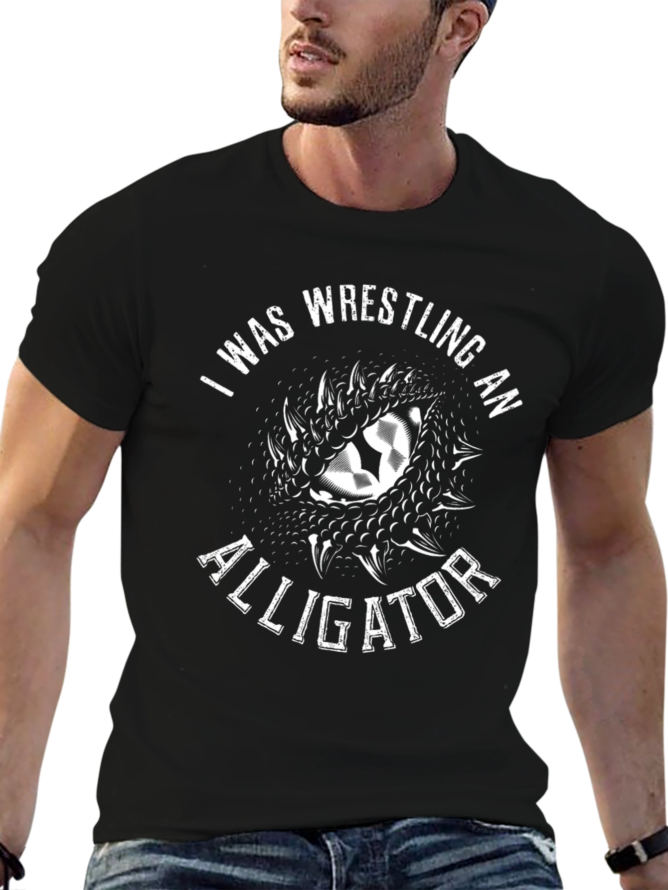 Wrestling Alligator Graphic Tee