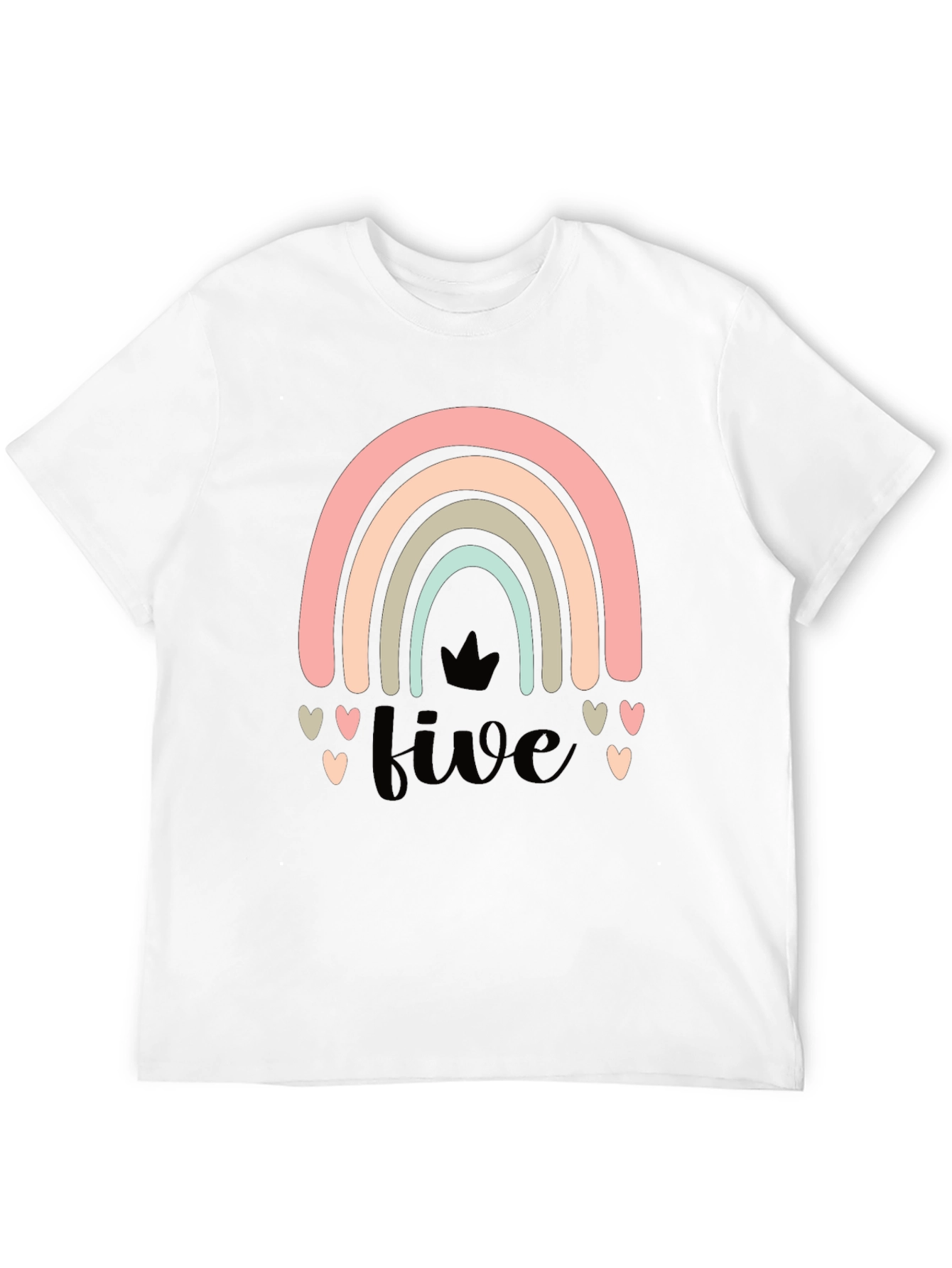 Rainbow Five Birthday T-Shirt