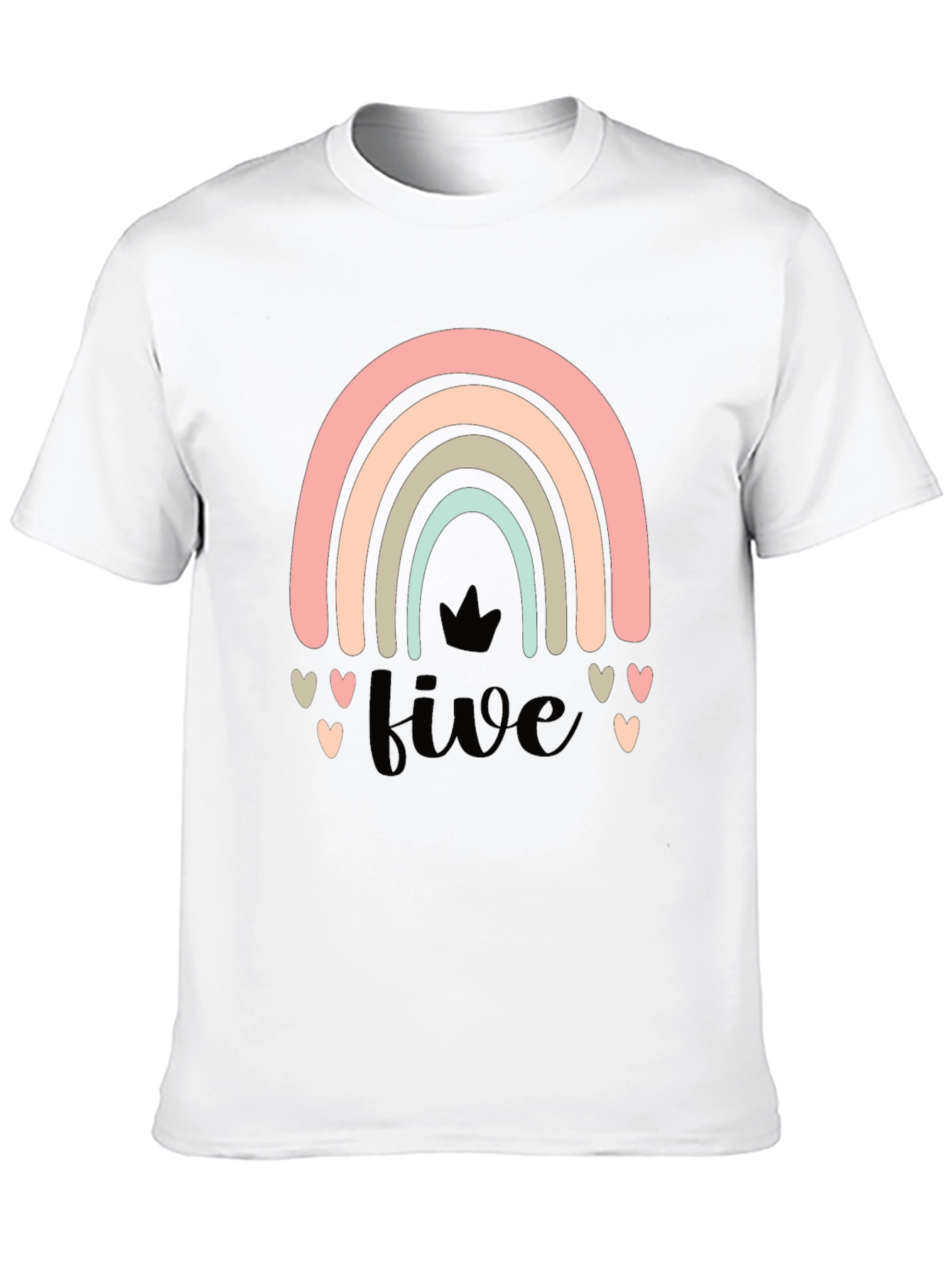 Rainbow Five Birthday T-Shirt