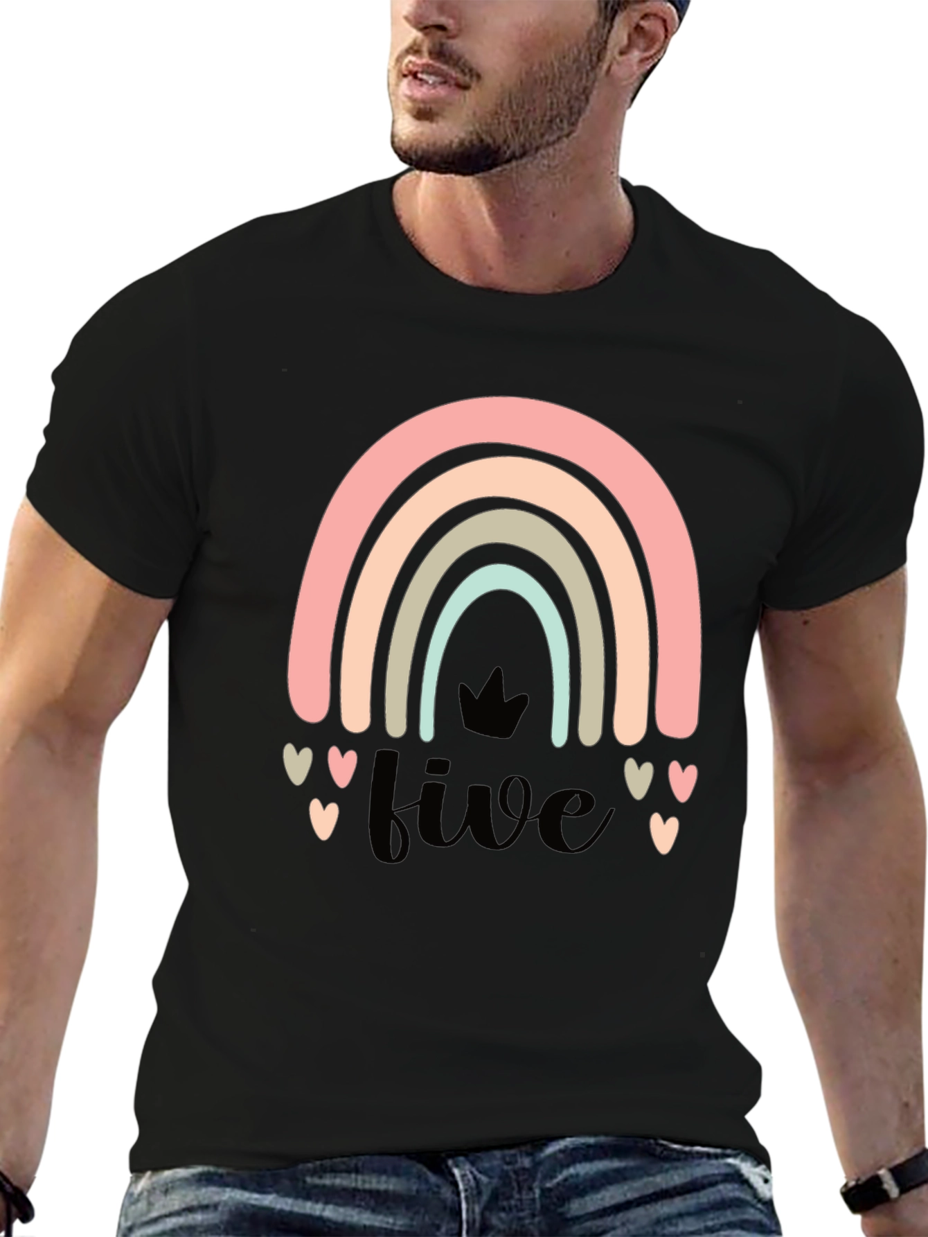 Rainbow Five Birthday T-Shirt