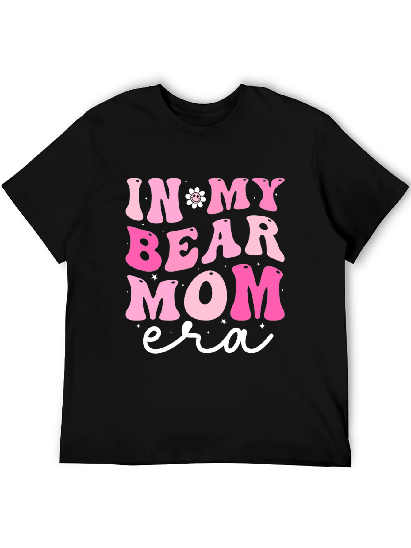 In My Bear Mom Era Black Graphic Tee