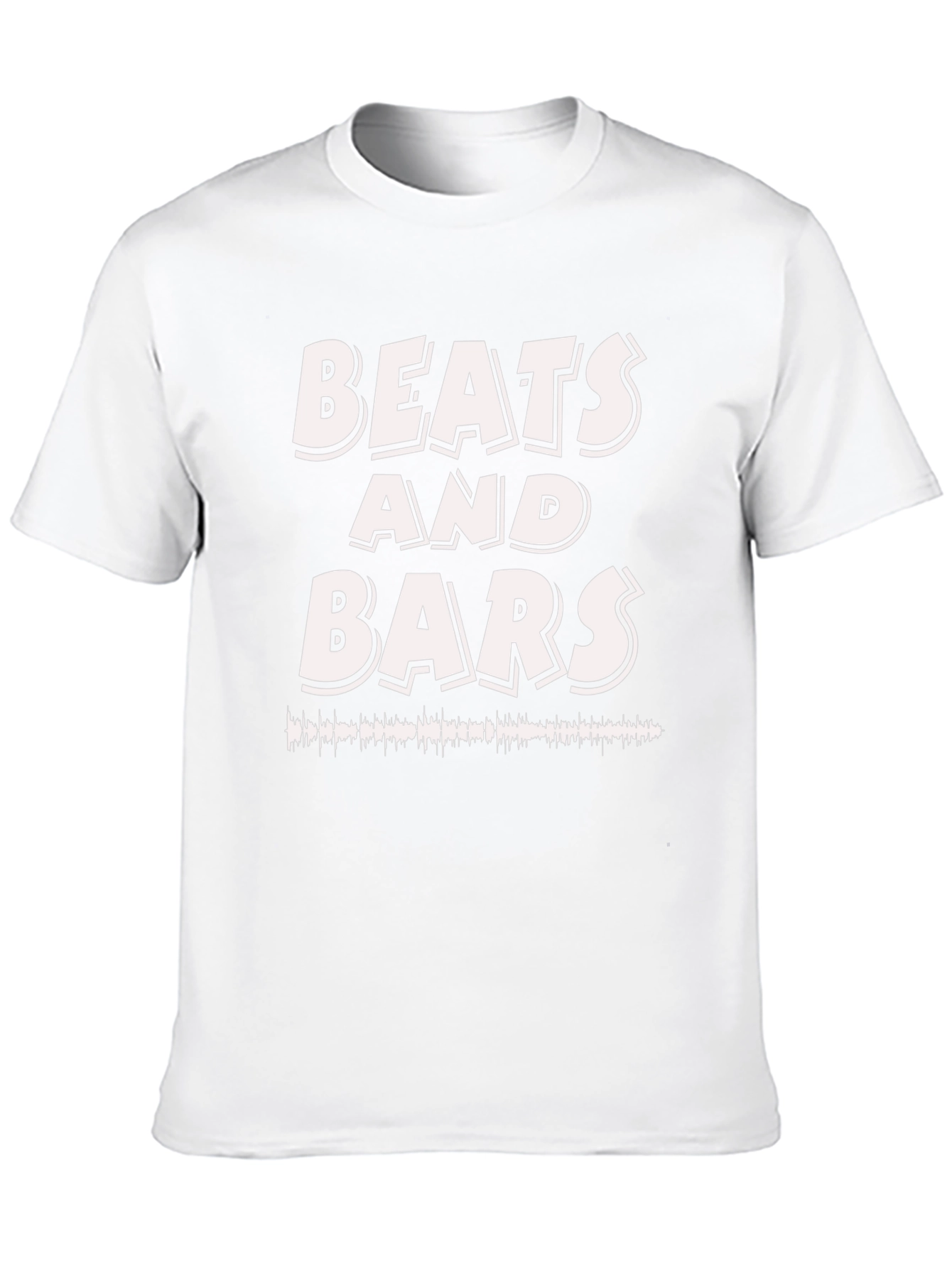 Beats and Bars Graphic Print Black T-Shirt