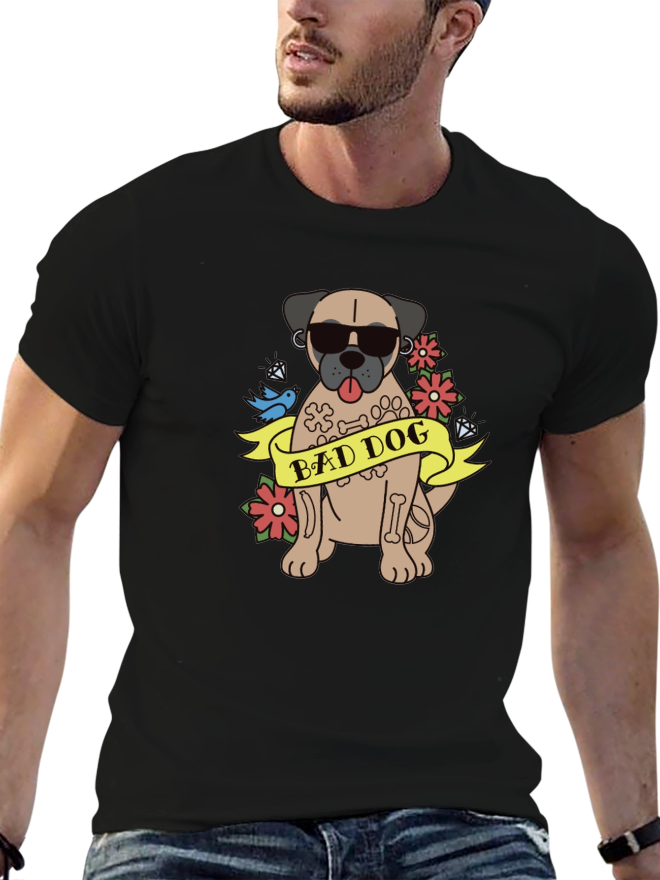 Bad Dog Graphic T-Shirt